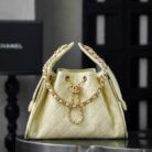 CHANEL 25 Small Handbag - Light Yellow Grained Calfskin