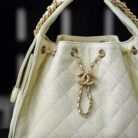 CHANEL 25 Small Handbag - Light Yellow Grained Calfskin5